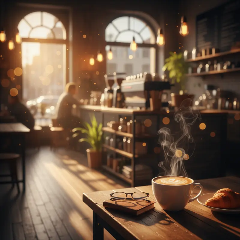 AI-generated coffee shop